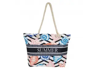 Geantă de plajă cu scoici - Vară