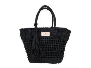 Geantă neagră din ratan - Nansi