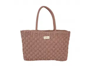 Geantă roz din ratan - Emona