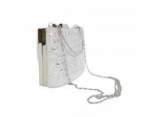 Geantă albă formală - Meladi