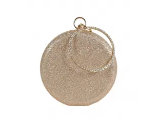 Geantă rotundă aurie - Limai