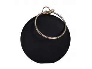 Geantă rotundă neagră elegantă - Alesan