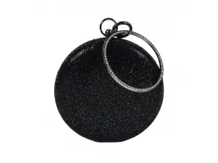 Geantă rotundă neagră - Kolins