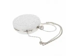 Geantă rotundă strălucitoare cu model cameleon