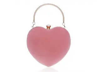 Geantă roz cu inimă - Penelope