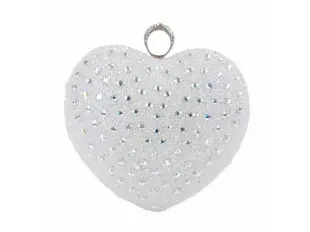 Geantă strălucitoare cu model cameleon - inimă