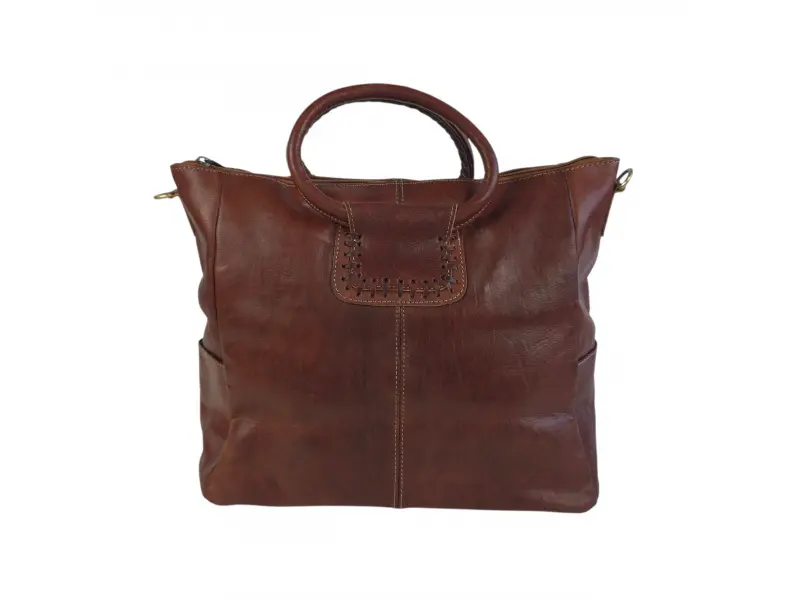 Geantă din piele maro - Lonaq Geantă din piele maro - Lonaq