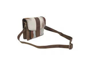 Geantă maro cu blană naturală - Jelis