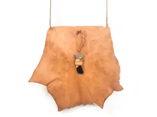 Geantă medie maro deschis - frunză