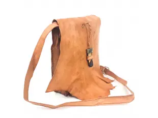 Geantă medie maro deschis - frunză