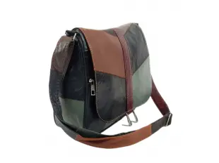 Geantă colorată din piele naturală - Elia