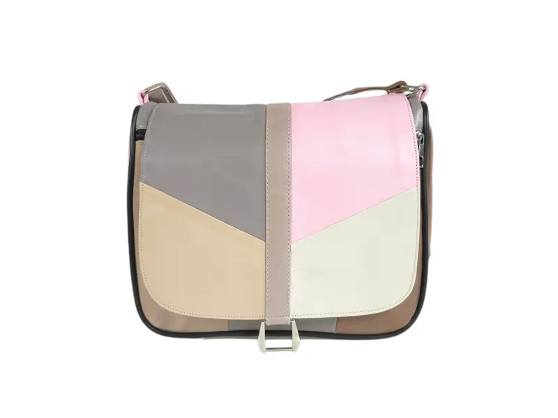 Geantă de mână din piele multicoloră - Elia