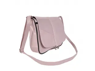 Geantă din piele roz deschis - Elia