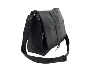 Geantă neagră din piele naturală - Elia