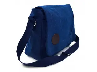 Geantă bărbătească din pânză - albastră