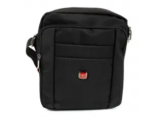 Geantă bărbătească neagră, confortabilă