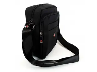 Geantă bărbătească neagră, confortabilă