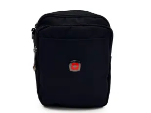 Geantă bărbătească neagră - material rezistent