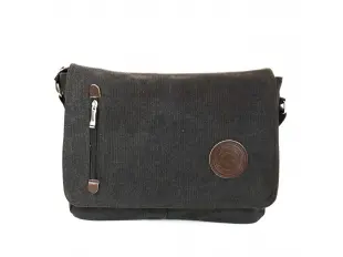 Geantă bărbătească neagră - pânză