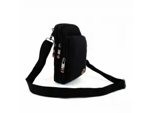 Geantă bărbătească robustă, neagră