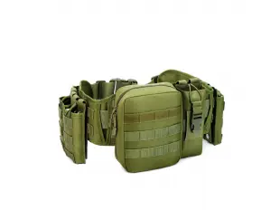 Geantă bărbătească verde - curea