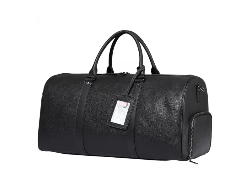 Geantă neagră din piele naturală - Lords