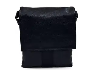 Geantă bărbătească din piele ecologică cu capac