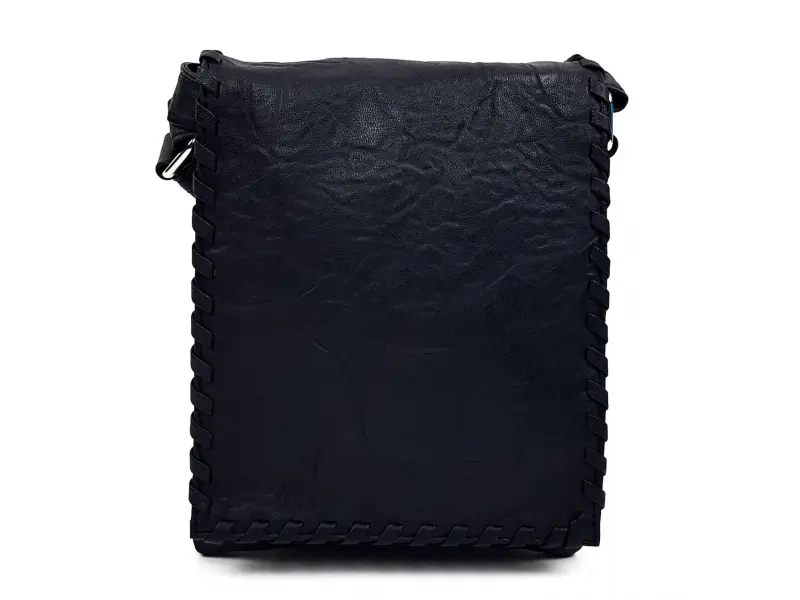 Geantă bărbătească din piele ecologică - model șifonat Geantă bărbătească din piele ecologică - model șifonat