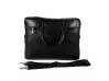 Geantă bărbătească mare, din piele ecologică, de culoare neagră