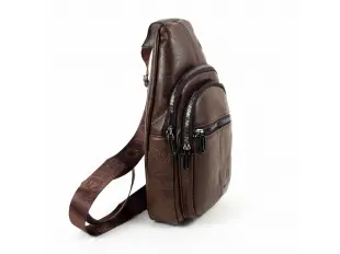 Geantă bărbătească maro închis - Brian