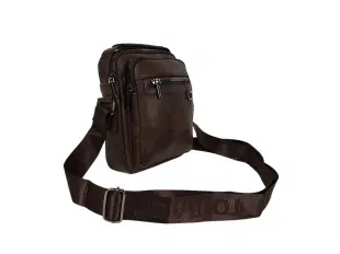 Geantă bărbătească maro închis - Zeron