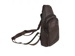 Geantă crossbody maro închis - Bores