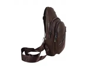 Geantă crossbody maro închis - Torak