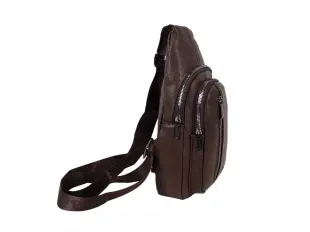 Geantă de cruce maro închis - Bort