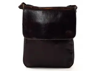 Geantă bărbătească din piele cu zoom Geantă bărbătească din piele cu zoom