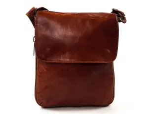 Geantă bărbătească din piele naturală cu zoom