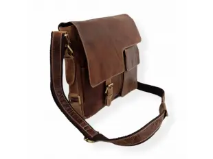 Geantă bărbătească mare din piele naturală - Konan