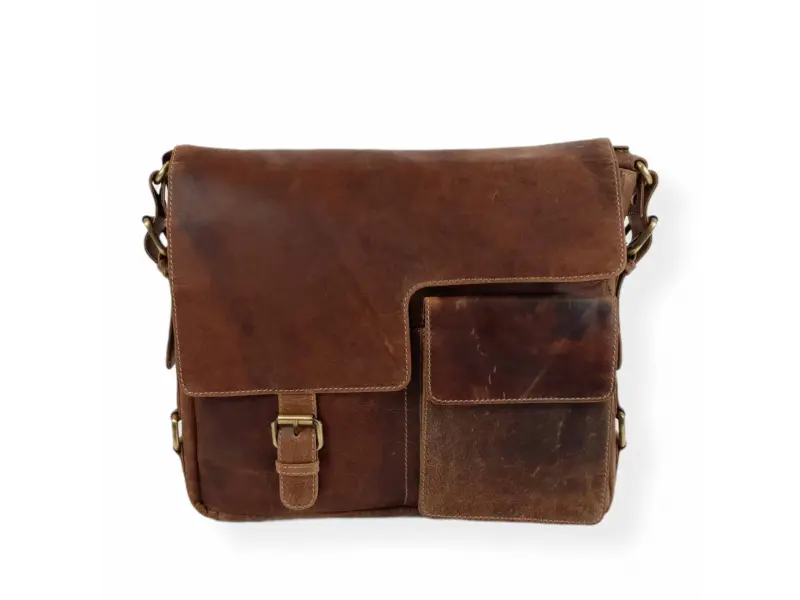 Geantă bărbătească mare din piele naturală - Konan Geantă bărbătească mare din piele naturală - Konan