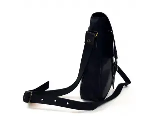 Geantă bărbătească neagră - piele