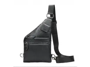 Geantă subțire din piele pentru bărbați - Boz