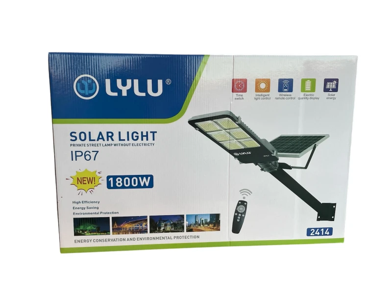 Lampă solară cu panou și suport 1800W LYLU