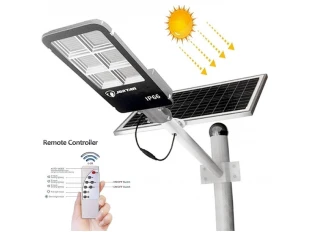 Lampă stradală solară cu panou și suport JORTAN 1800W