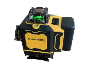 Laser galben pentru construcții KraftRoyal cu rotație la 360°, 16 linii verzi și afișaj LCD Laser galben pentru construcții KraftRoyal cu rotație la 360°, 16 linii verzi și afișaj LCD