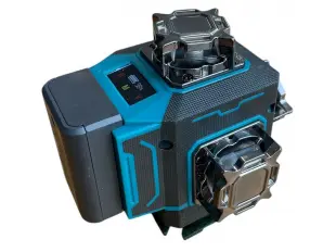 Laser pentru construcții KraftRoyal CXT cu rotație la 360°, 16 linii verzi și afișaj LCD