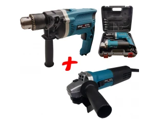 Polizor unghiular și burghiu KraftRoyal 1100W