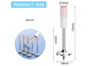 Set de cuie KraftRoyal pentru pistol mare, 200 de piese, pentru fixare profesională