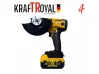 Set universal KraftRoyal 5 în 1 cu 5 accesorii: șurubelniță, cheie de impact, percuție, ciocan rotopercutor, jet de apă și polizor unghiular