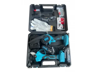 Set 2 în 1 Foarfecă de grădinărit și tăietor de crengi fără fir, fără perii, 36V 8AH 	