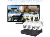 Set de 4 camere wireless cu rotire/înclinare și înregistrator NVR