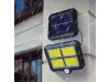 Lampă LED cu panou solar, telecomandă și senzor de mișcare / fotocelulă BK-128-6COB